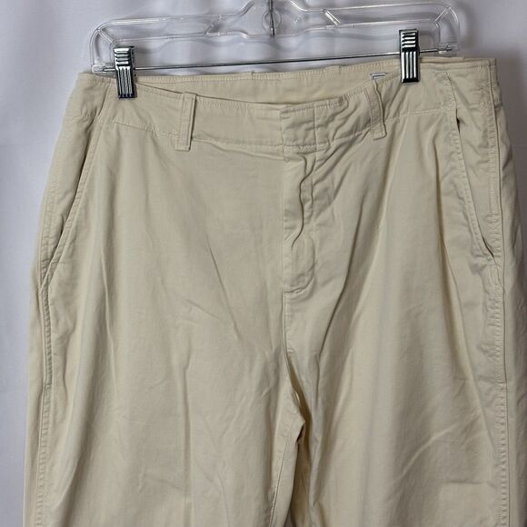 Gap Pants Women’s14 Tall Downtown Khaki Straight Chino Cotton Blend Twill Casual - Picture 6 of 14